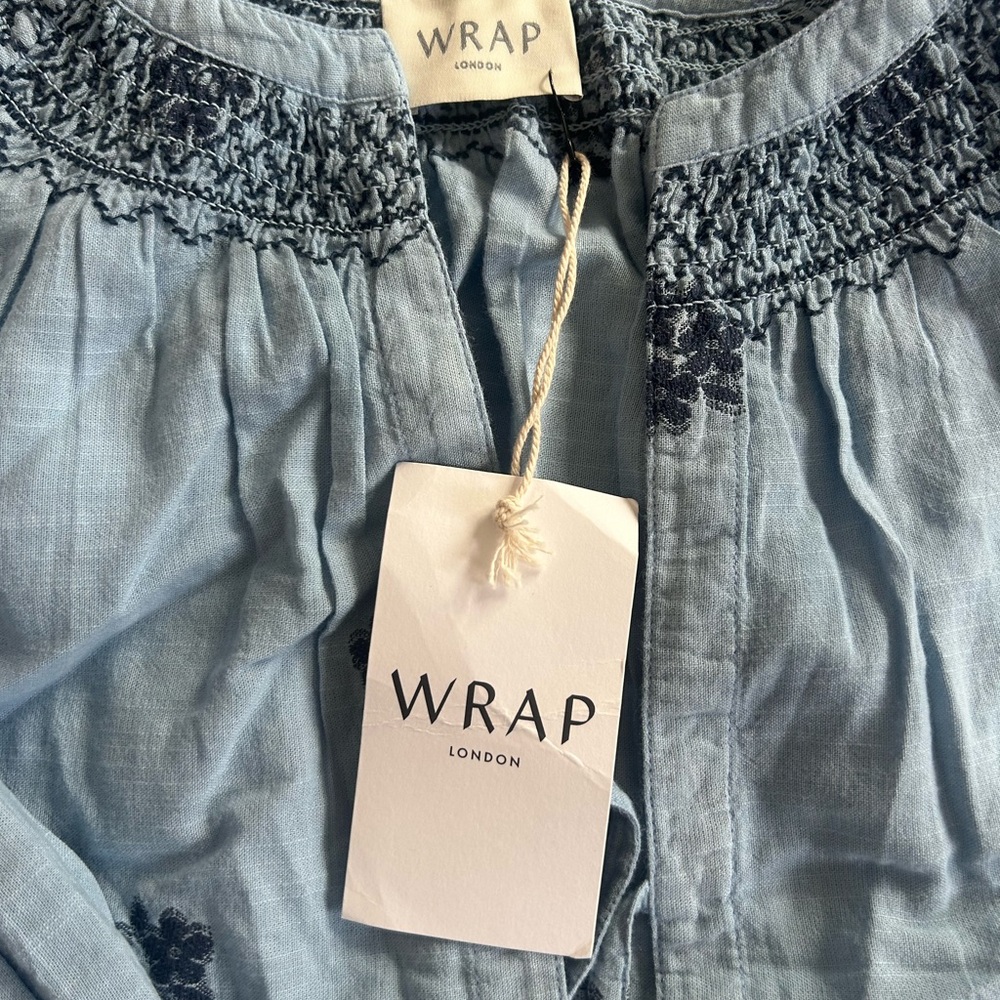 NWT WRAP London blouse 100% cotton size 4 original price $198 new with tag - Picture 7 of 8